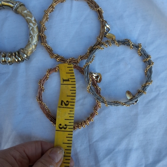 Tricolor Wire Wrapped chain branch bracelets - Picture 7 of 15